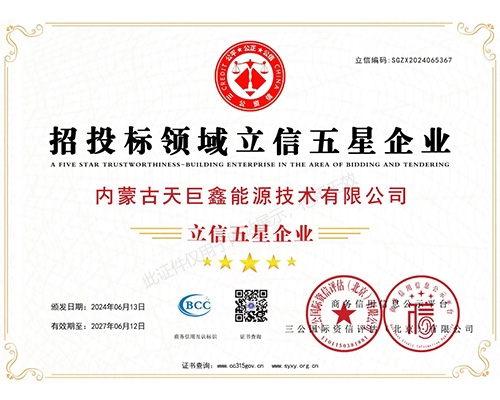 招投标领域立信五星企业
